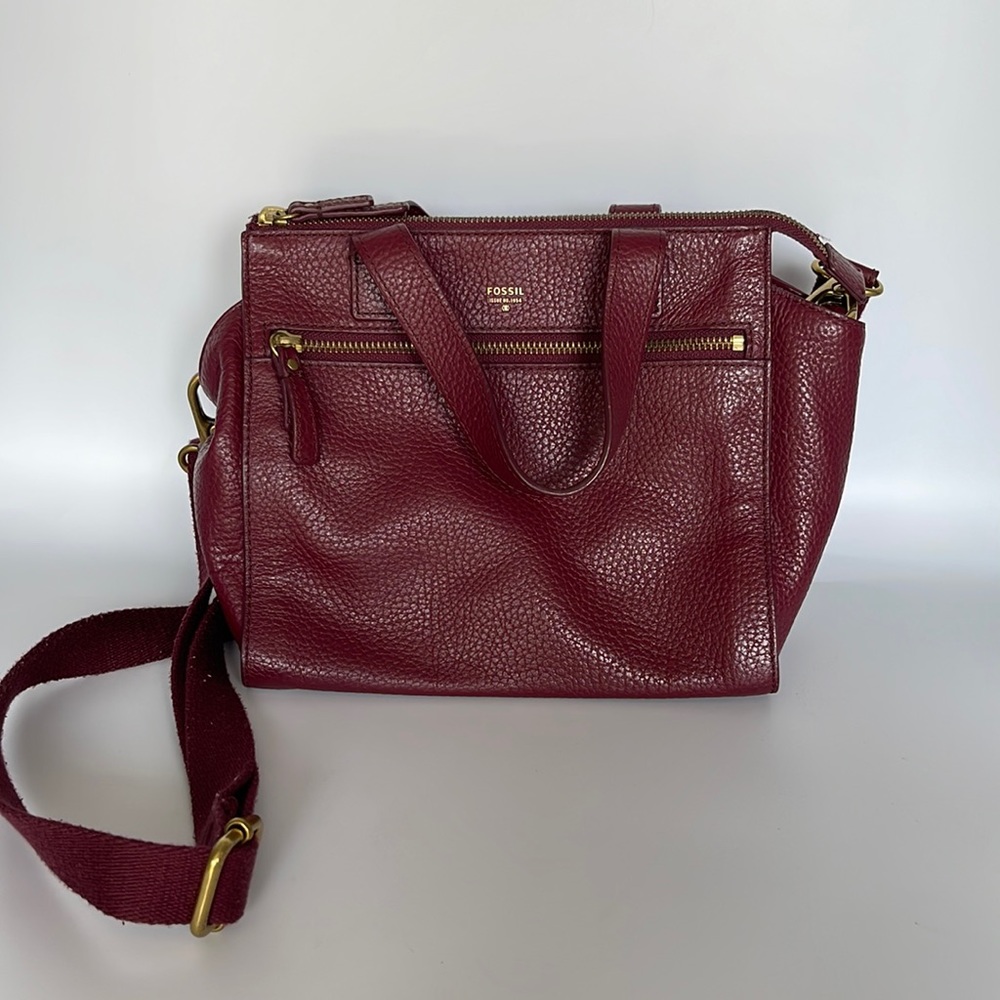 BEAUTIFUL Fossil leather crossbody bag